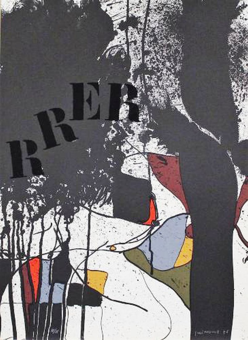 Guinovart, Josep - Lithograph.: Edition: 41/75. Handsigned and numbered in pencil by the artist.