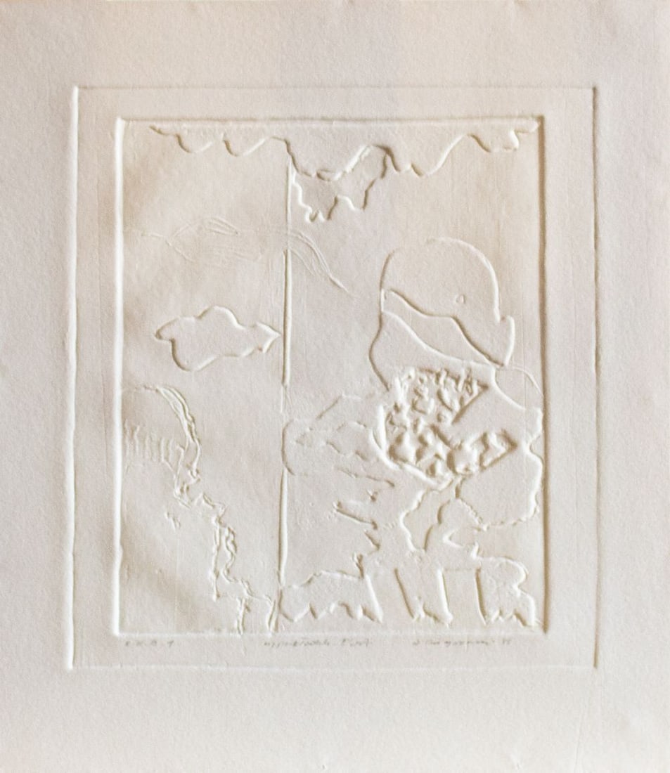 Gieryszewski, Ryszard - Silkscreen/reliëf.: Hand-Signed by the Artist. Ryszard Gieryszewski is a Polish painter, he was born in 1936 in Warsaw,Ryszard Gieryszewski studied at the Academy of Fine Arts in Warsaw and he graduated in 1964. His