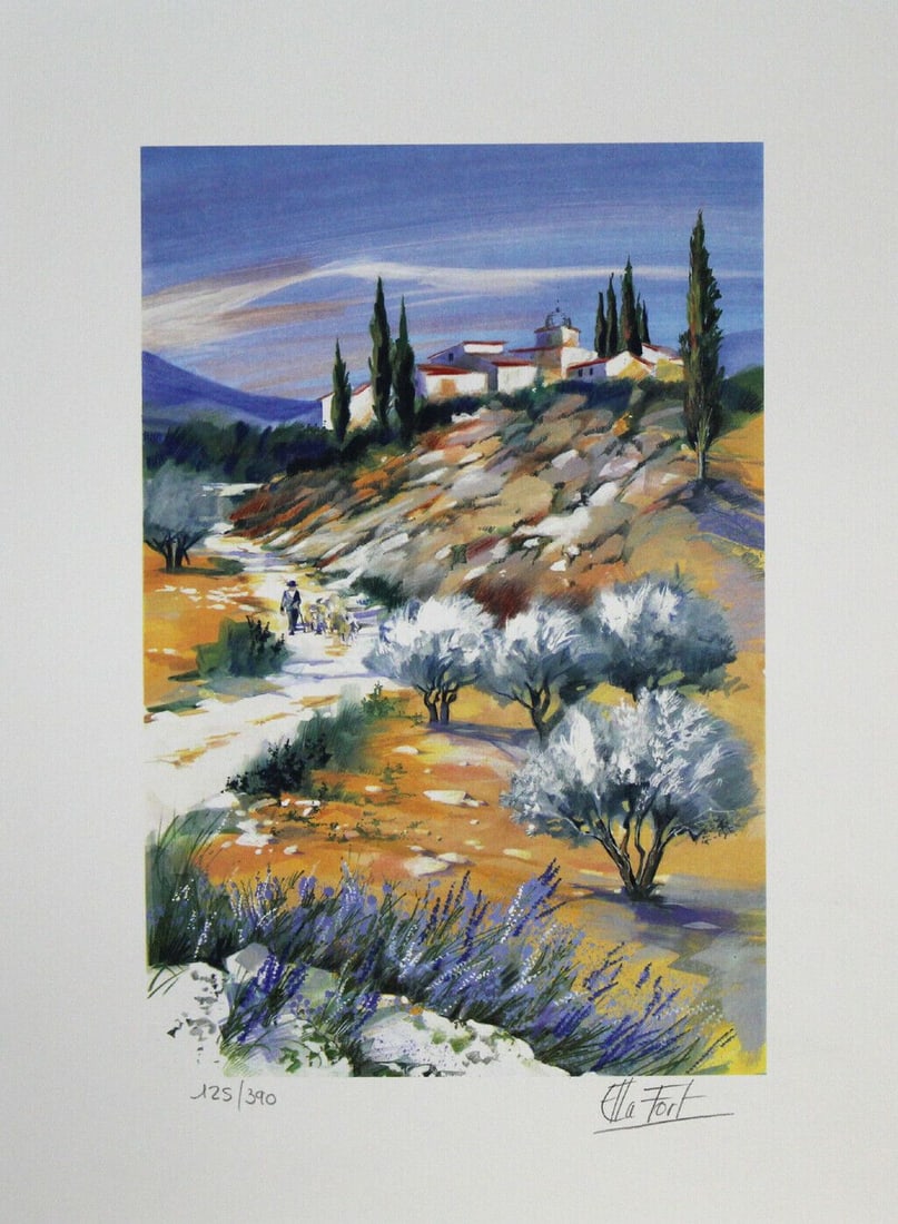 Ella Fort - Lithography - Handsigned: Lithography, handsigned, numbered or inscribed by hand