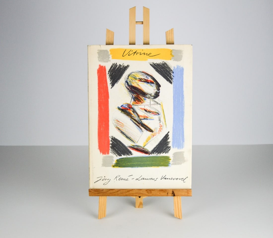 Jorg Remé - Portofolio - Lithograph: Virine case with poems by Laurens Vancrevel and lithographs by Jorg Remé.Virine was printed in the year 1983 on 150 grams Drentprint paper on presses of the printer F.X. Leipold G.m.b.H. in