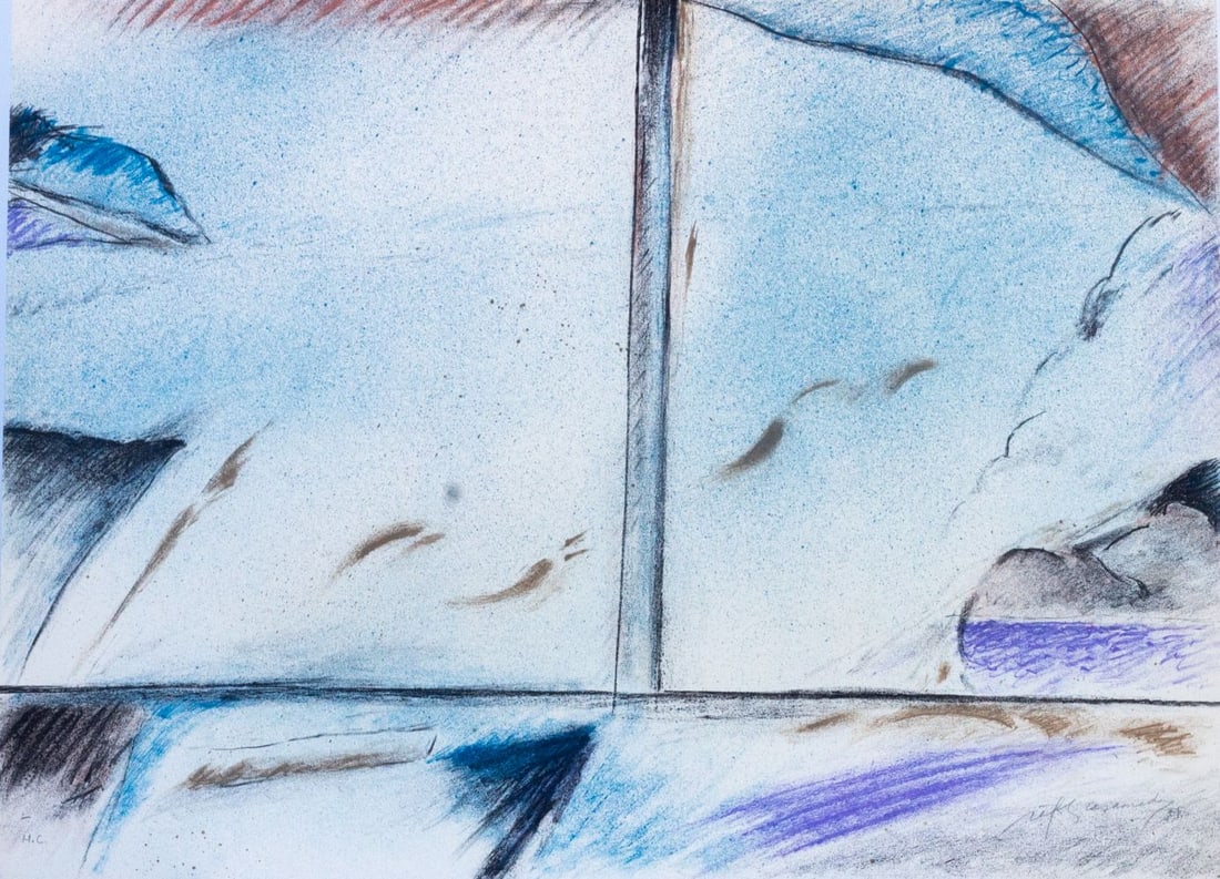 Casamada, Albert Ràfols- - Lithograph.: Title: Composition. Edition: H.C (Hors Comerce). Hand-Signed and numbered with pencil by the artist.