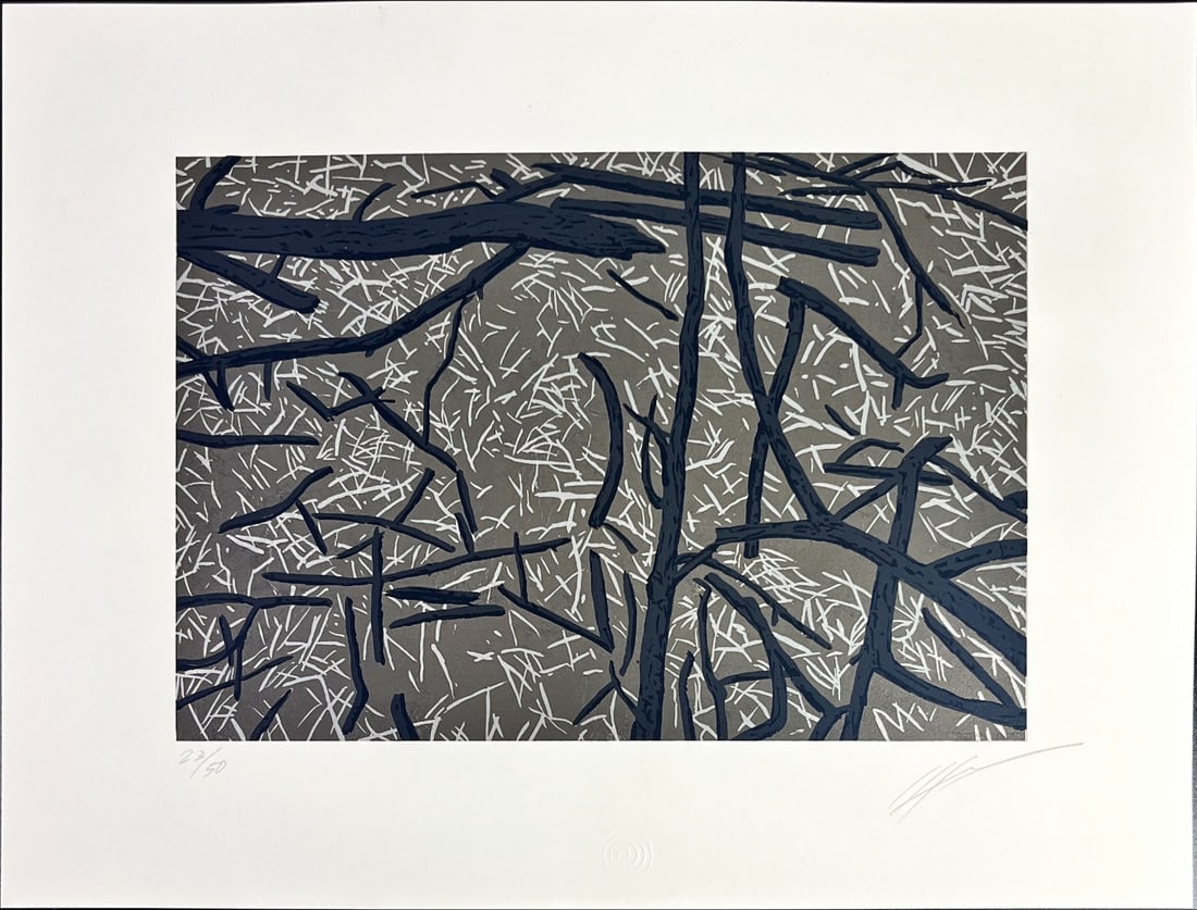 Jan Hendrix - Silkscreen - Hand signed: Jan Hendrix (born 1949) is a Dutch-born artist who has lived and worked in Mexico since 1978. Hendrix received the Order of the Aztec Eagle from the Mexican government for his work in art and architec