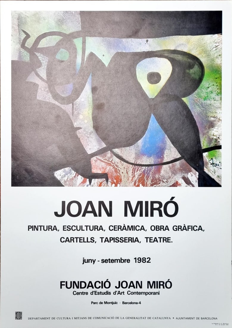 Miro, Joan - Poster: Exhibition poster - created on the occasion of the exhibition