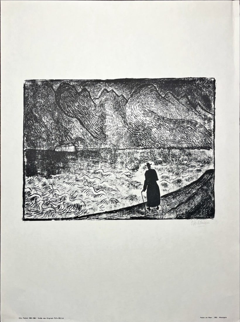 Otto Pankok - Offsetlithograph - Hand signed: Hand signed in pencilPankok was born in Mülheim on the Ruhr. In 1912 he began his formal training as an artist at the Art Academies in Düsseldorf and Weimar. After only a few months he left the