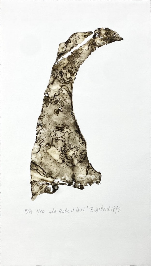 La Robe d'Isis - Etching - Hand-signed: Great Etching with the title "La Robe d'Isis", probably made by a Polish artistHand-signed by the artist.