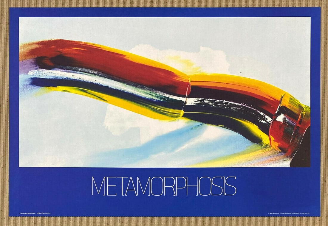 Jenkins, Paul - Lithograph: Title: Metamorphosis. Typographically labeled: "Phenomena Gold Coast," 1979 by Paul Jenkins, published in 1980 by Colorcraft Lithographers, Inc. of New York, N.Y.