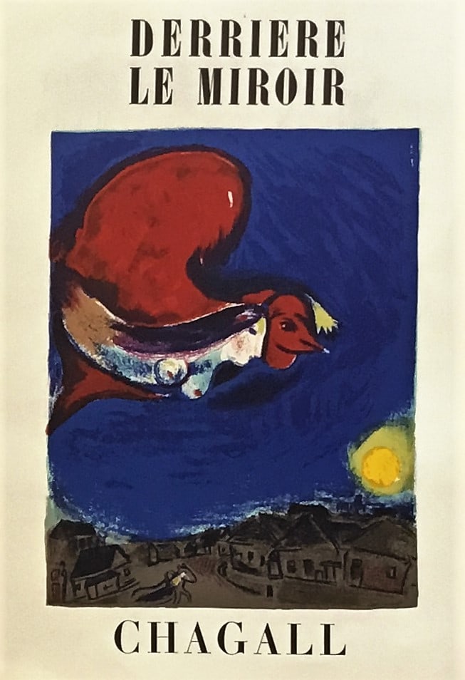 Marc Chagall - Lithograph - Derriere le Miroir: Marc Chagall - double page from Derriere le Miroir.Derriere Le Miroir.Lithograph originale - Maeght Editeur - DLM 250.Published by Maeght Editeur, Paris.Double page, with centerfold and text verso