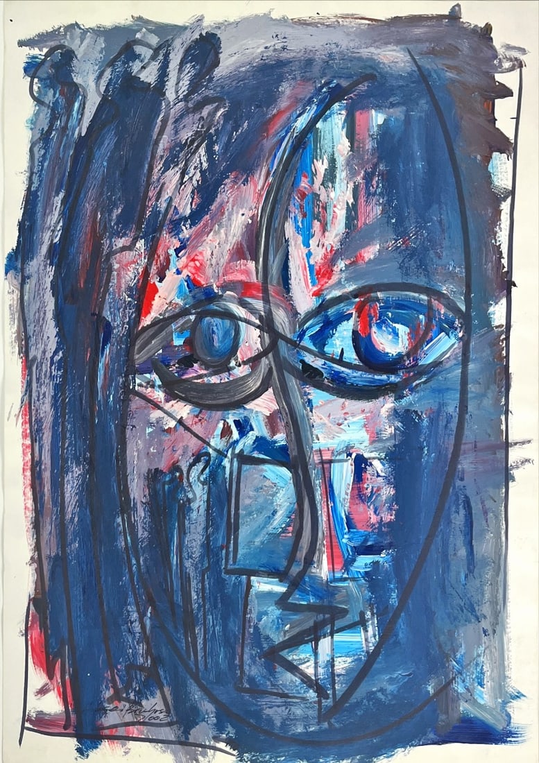 Aksai Brochoso - Oil Painting on paper Hand signed (1 of 1)