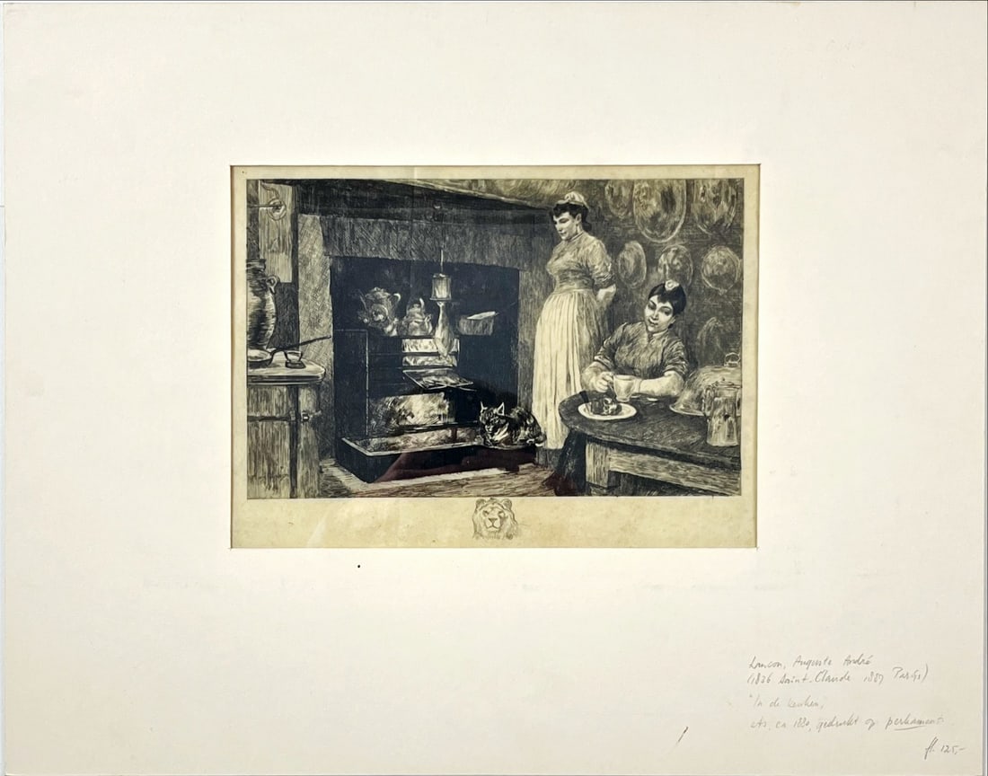Augustus Andre Lancon - Etching on Parchment - 2