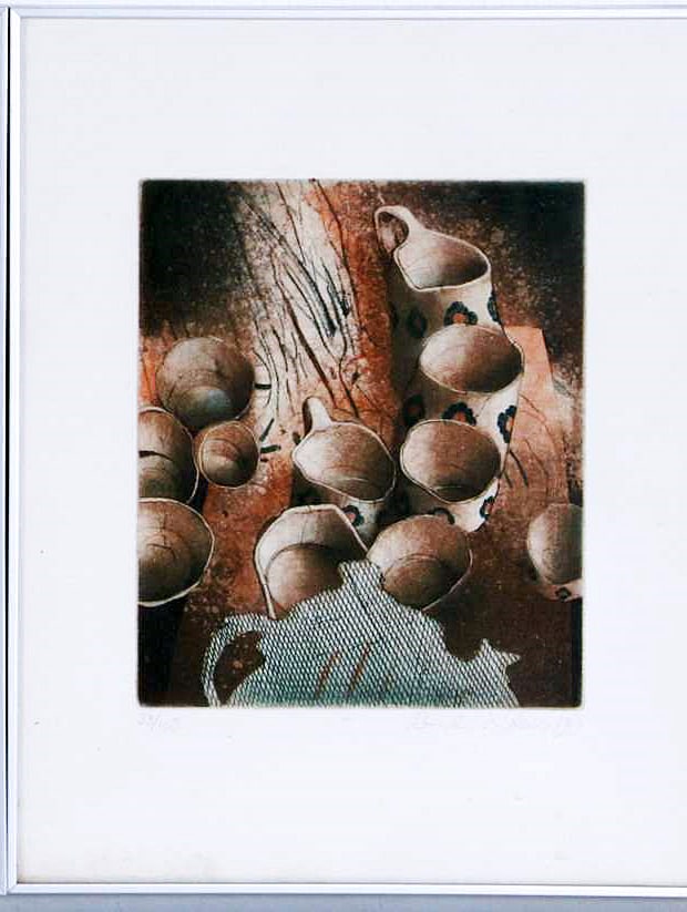 Abstract framed etching - Hand signed (1 of 1)