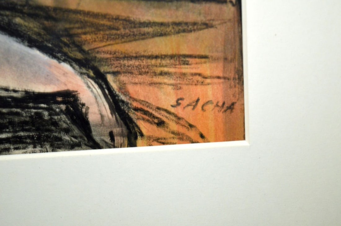 Sacha - Mixed techniques - Handsigned - 2