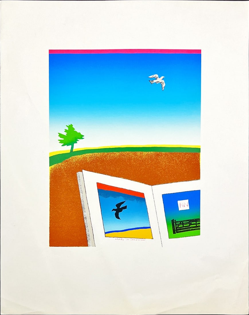 Undecipherable Artist - Silkscreen: Beautiful silkscreen.Comes from the collection of the municipality of The Hague, The Netherlands.