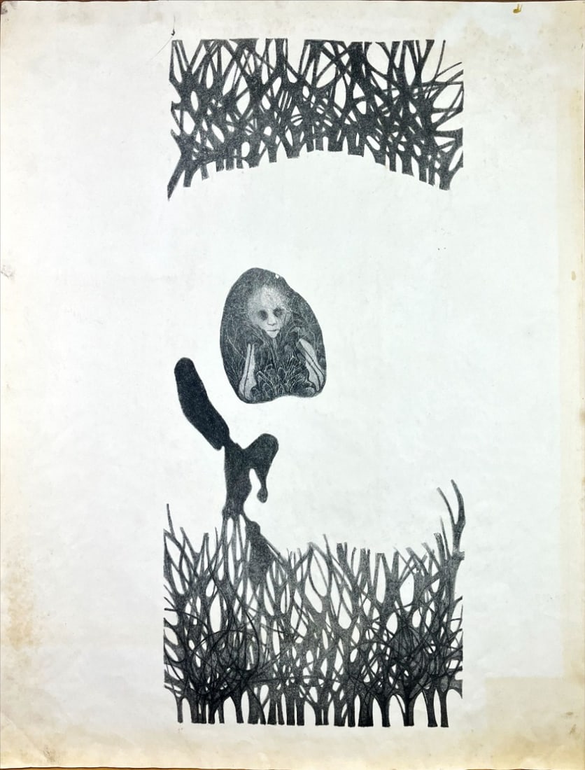 Lithograph in black and white (1 of 1)