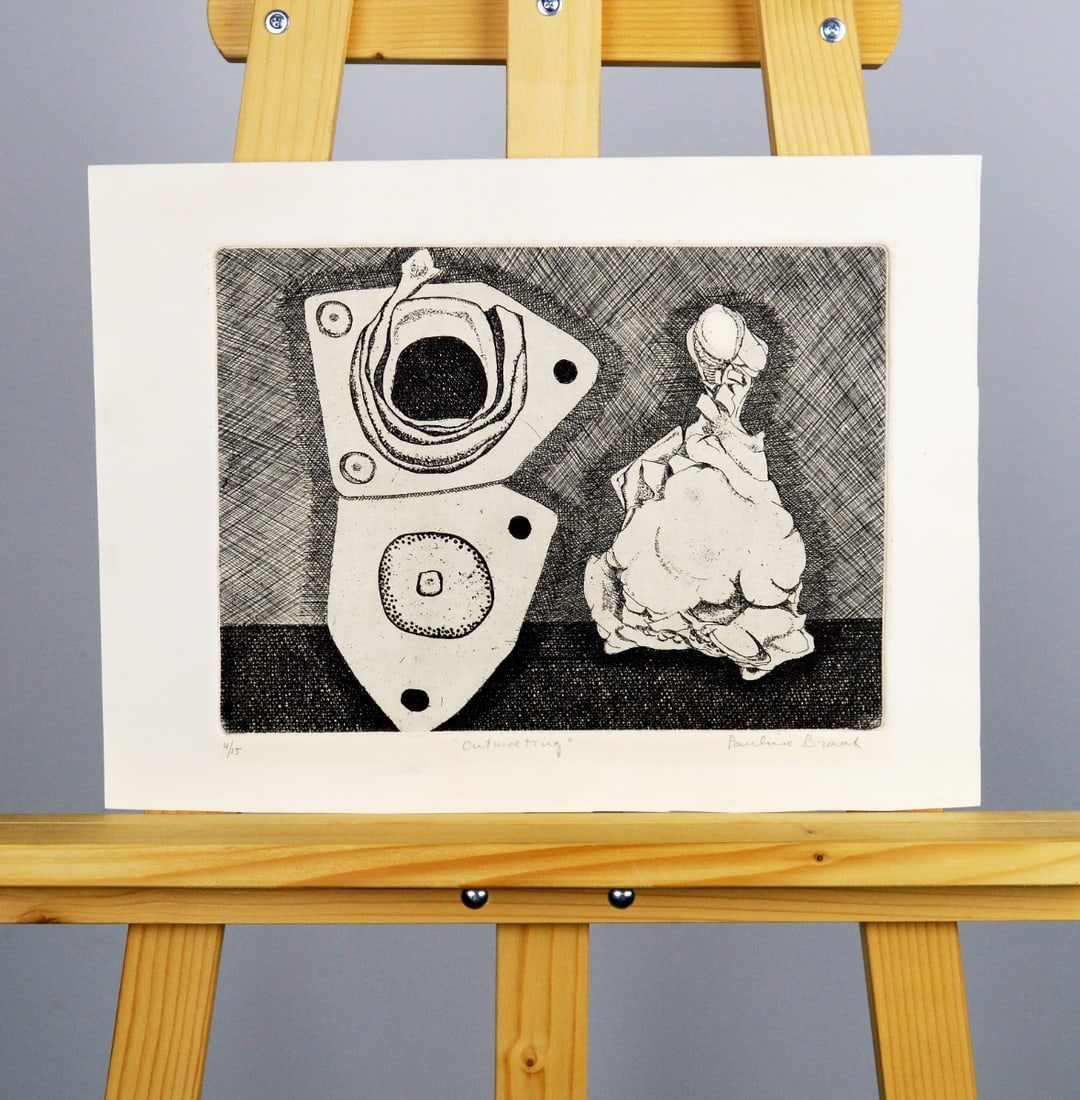 Braat, Pauline - Etching - Handsigned: Hand-signed and numbered.Comes from the collection of the municipality of The Hague, The Netherlands.