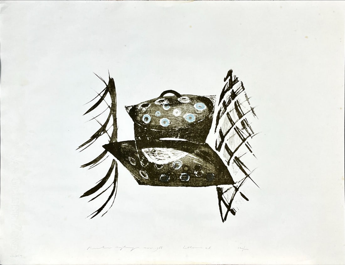 Lithograph - Handsigned: Comes from the collection of the municipality of The Hague, The Netherlands.Dutch School.