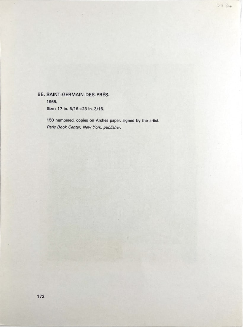 Buffet, Bernard - Lithograph. - 3