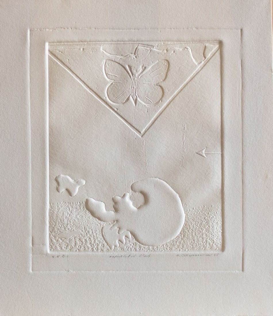 Gieryszewski, Ryszard - Embossing.: Hand-Signed by the Artist. Ryszard Gieryszewski is a Polish painter, he was born in 1936 in Warsaw,Ryszard Gieryszewski studied at the Academy of Fine Arts in Warsaw and he graduated in 1964. His work