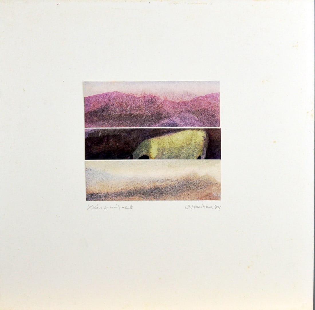 O. Haaitsma - Watercolor - Handsigned: Handsigned, titled and dated. Comes from the collection of the municipality of The Hague, The Netherlands.Mounted on museum cardboard, has small storage damage on the cardboard.