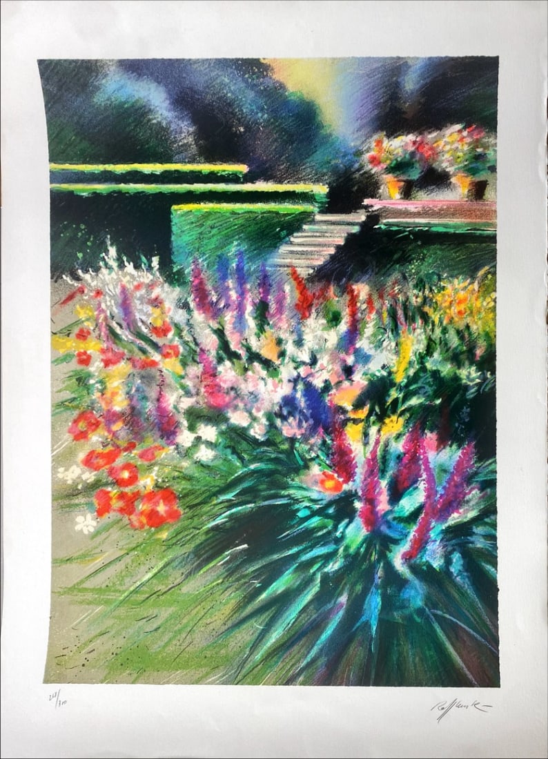 Rolf Rafflewski - Lithograph - Hand signed: Born in Hanau am Main, Germany, in 1943, - 2019. Rolf Rafflewski began to paint at the age of 12. His first one-person exhibit was held just four years later. At the completion of his art studies at