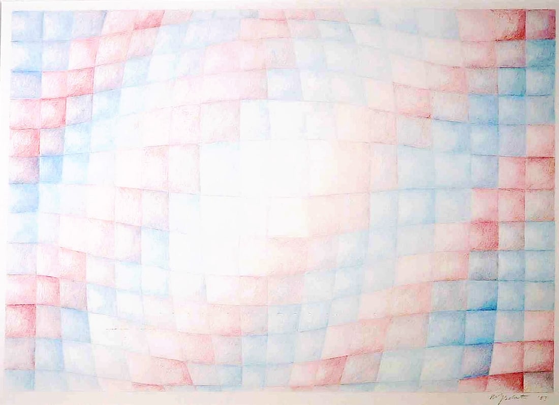 Marja Schutte - Color pencil drawing - Handsigned: Marja Schutte 1948-Very nice colored pencil drawing.Handsigned and dated.Comes with Passe-Partout.Studied at the Royal Academy of Arts in The Hague.Comes from the collection of the municipality of The