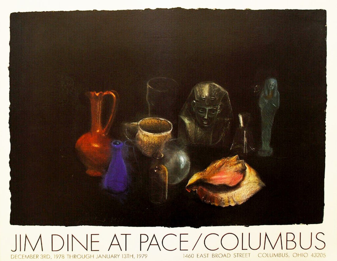Jim Dine - Poster: Created for an exhibition at Pace/Columbus, December 3, 1978 - January 12, 1979.Jim Dine (born June 16, 1935) is an American contemporary artist whose œuvre extends over sixty years. Dine’s work in