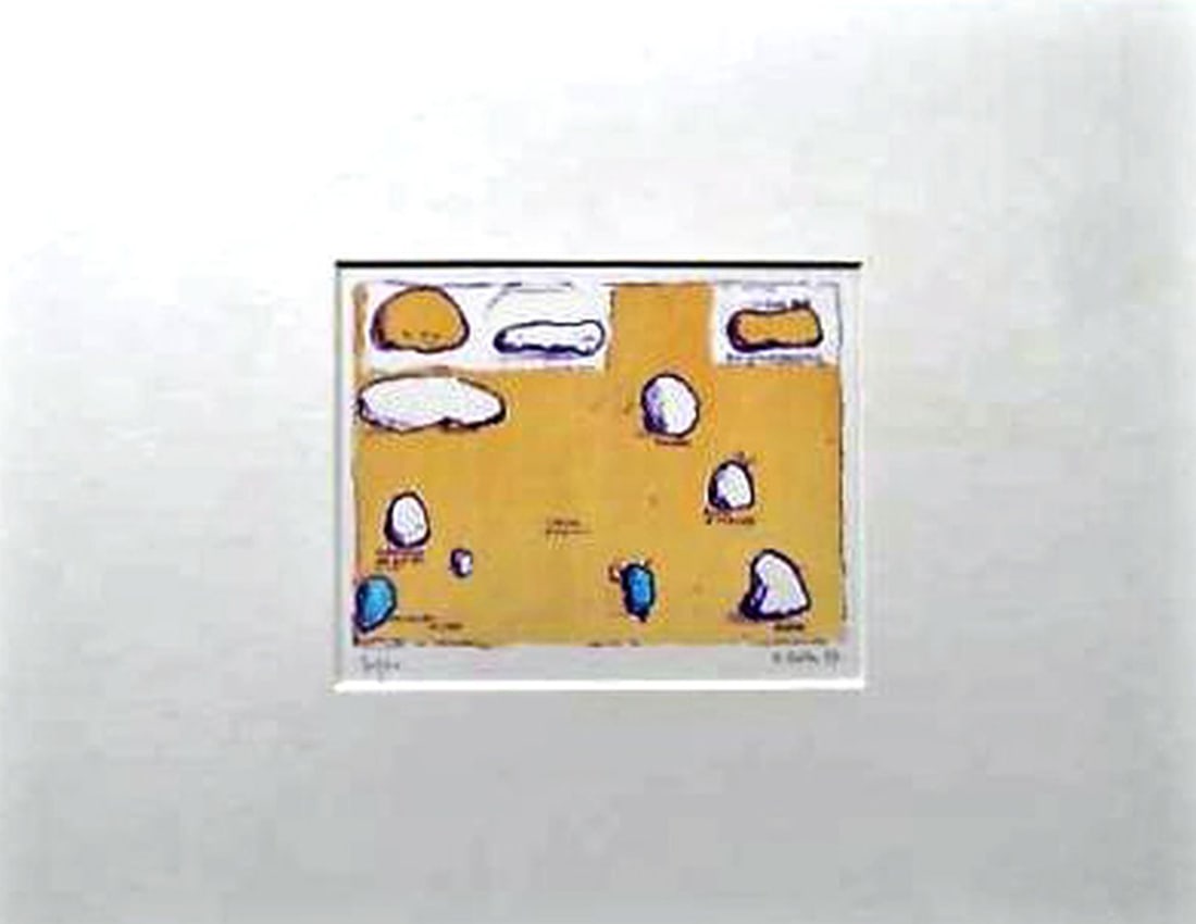 Robbe. B - Lithograph: Hand signed, dated and numbered. Completely framed and Passe Partout