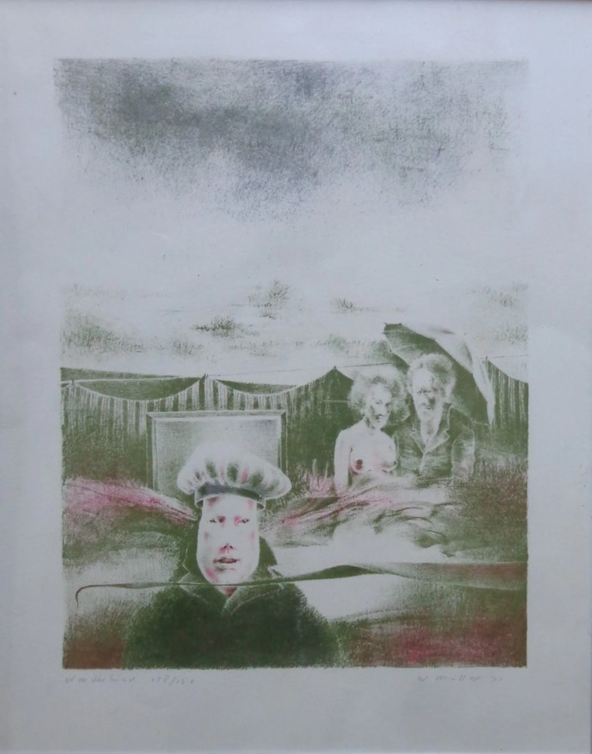 Muller, Wout - Silkscreen - Handsigned: Hand-Signed by the Artist. Wout Muller was born in 1946 in Hilversum. In 1967 he graduates from the Rietveld Academie in Amsterdam with a degree in Free Graphics. After his studies, Muller teaches for