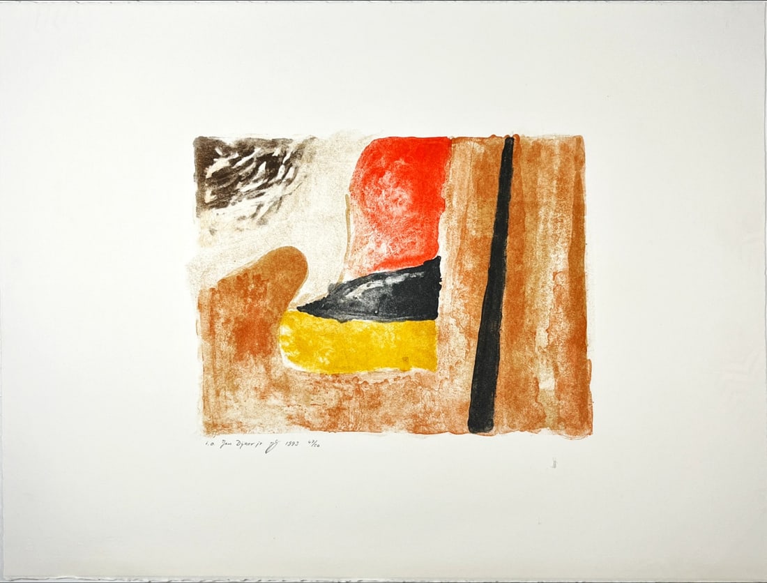 Jan Dijker - Lithograph - Hand signed: Jan Dijker (1913 – 1993) Dijker studied from 1936 to 1941 at the Rijksacademie van Beeldende Kunsten in Amsterdam department of Monumental and Decorative Painting, under the guidance of Prof Heinric