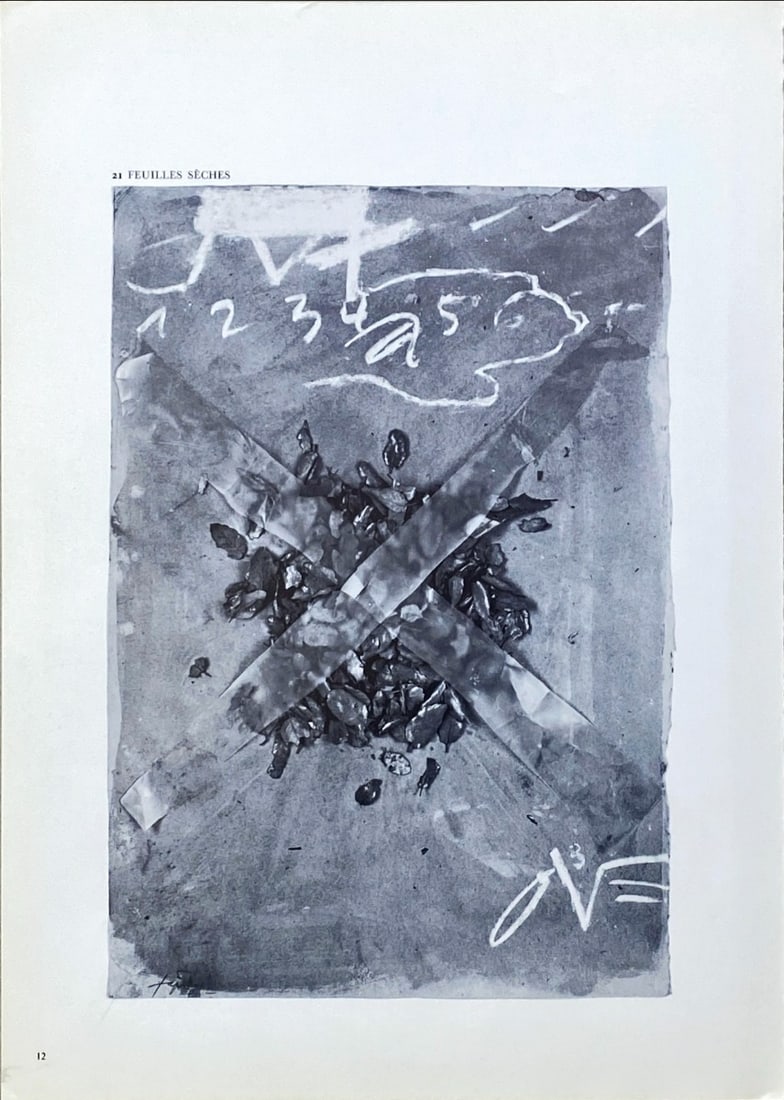 Antoni Tapies - Lithograph - DLM 1982 (Derriere le Miroir) (1 of 2)