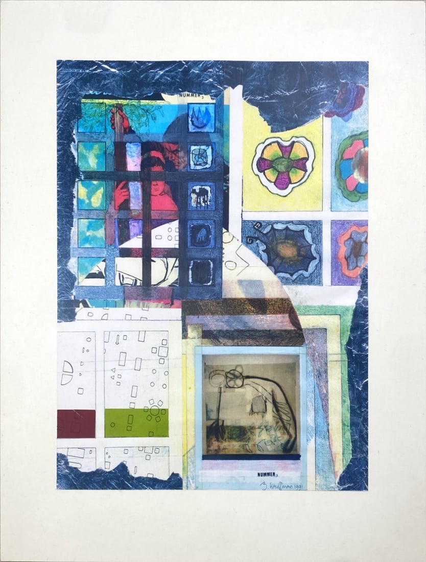 B. Kauffman - Mixed Techniques - Hand signed: Great Mixed Techniques by a Dutch Undecipherable Artist.Hand signed