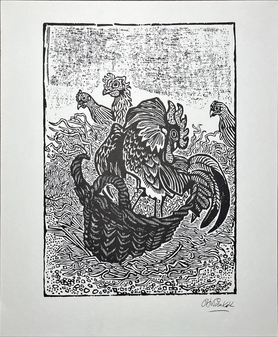 Otto Pankok - Offsetlithograph - Signed: Signed in the print.Pankok was born in Mülheim on the Ruhr. In 1912 he began his formal training as an artist at the Art Academies in Düsseldorf and Weimar. After only a few months he left the Weima