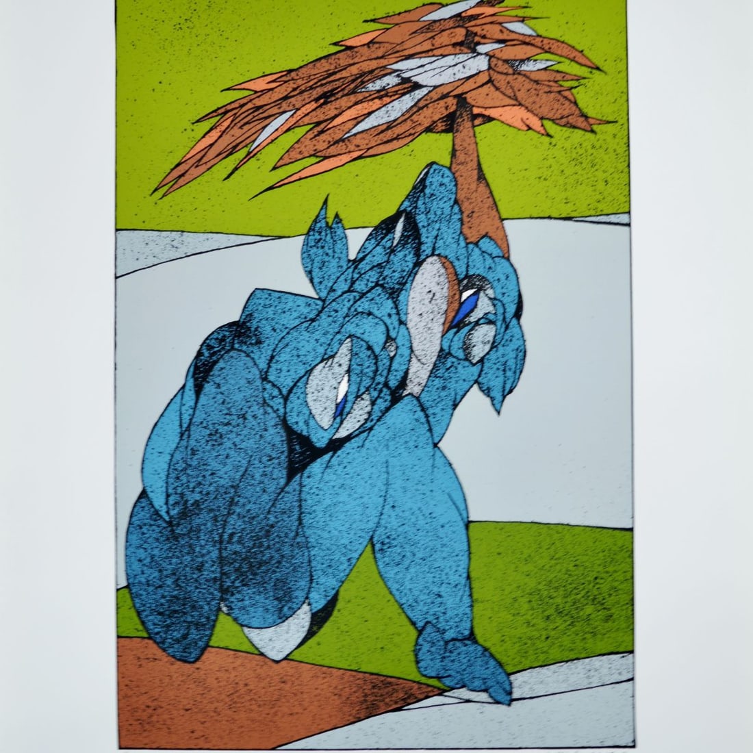 Buchholz, Wolff - Screenprint - Handsigned: Hand-signed, numbered, and titled in pencil by the Artist. The Hamburg painter and graphic artist Wolff Buchholz (1935 - 2010) was a student at the Academy of Fine Arts in Hamburg, including the Bauha