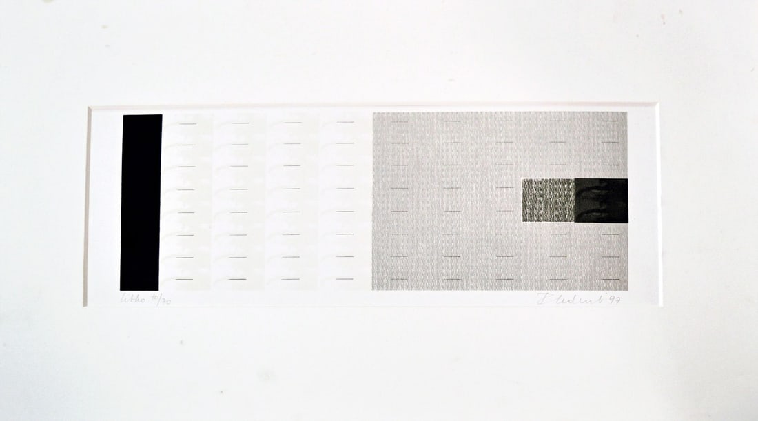 Ledint, Paul - Lithograph: Handsigned and numbered. Completely framed with Passe-Partout and glass.