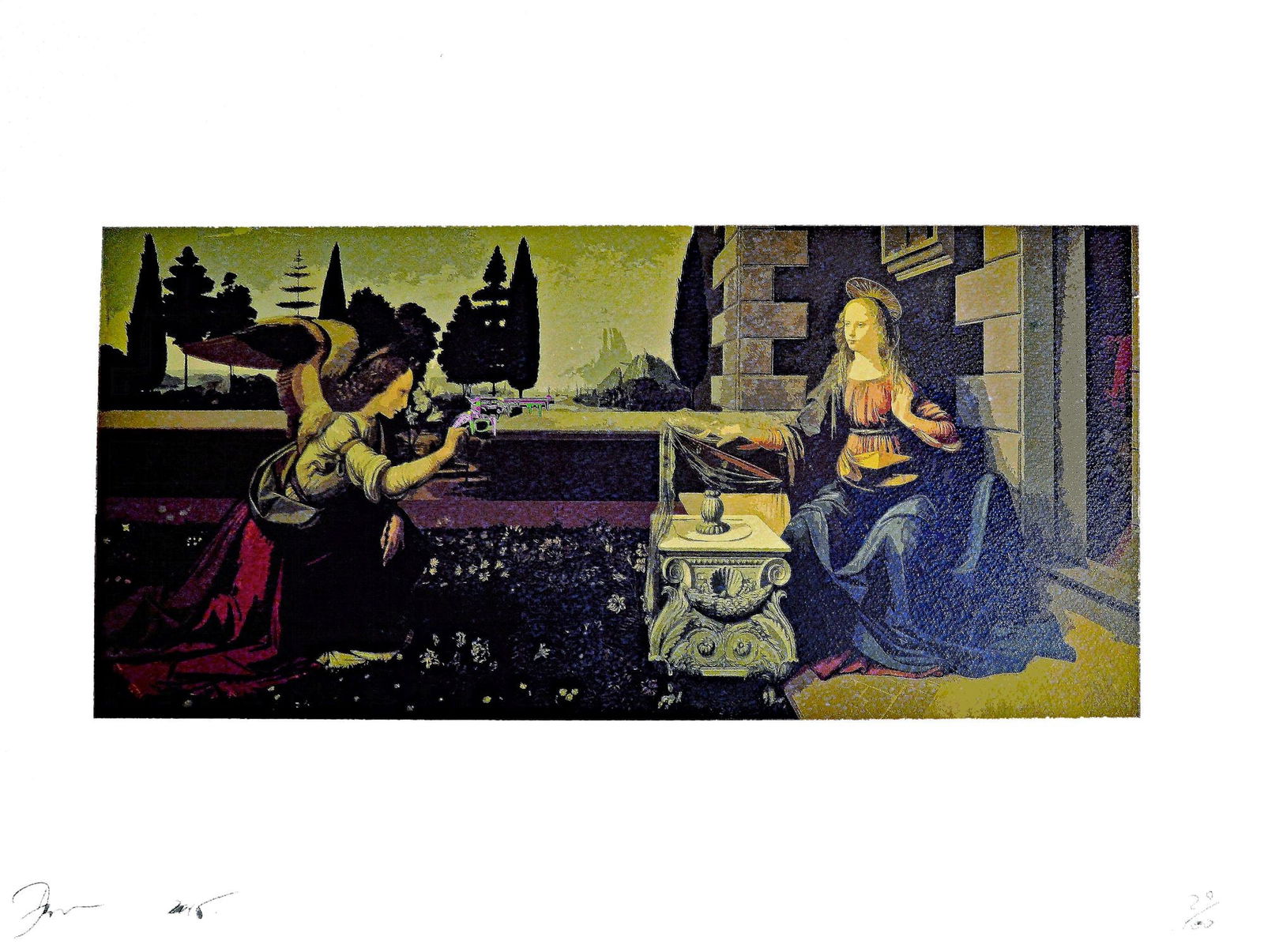 Death NYC - Silkscreen.: Hand signature by the Artist. Original certificate and golden seal included. DEATH NYC's artwork featured in galleries and streets around the world. Recently also featured in the Google Glass commerci