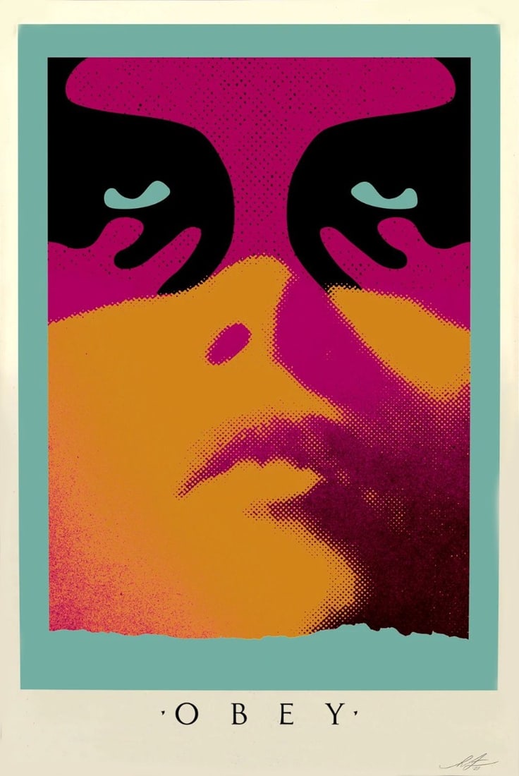 Fairey, Shepard - Shadowplay - Hand-Signed.: Title: Shadowplay . Handsigned in pencil by the artist.A major figure of the contemporary street art movement, Shepard Fairey rose to prominence in the early 1990s with his “Andre the Giant Has a