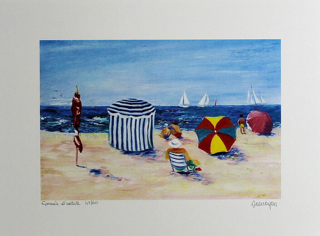 Serge Desnoyers - Lithograph - Handsigned: Desnoyers, Serge - Lithography. Hand-Signed and numbered.