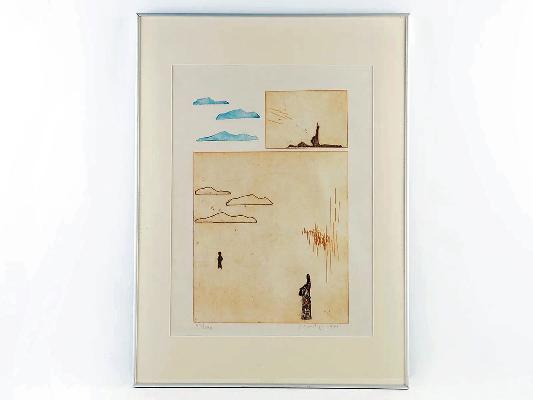 Montijn, Jan - Etching: Hand-Signed, numbered and dated. fully framed.Jan MontynJan MontynJan Montyn (1924 - 2015) was a well-known Dutch painter, draughtsman, graphic artist and poet with an extraordinary life. It is said