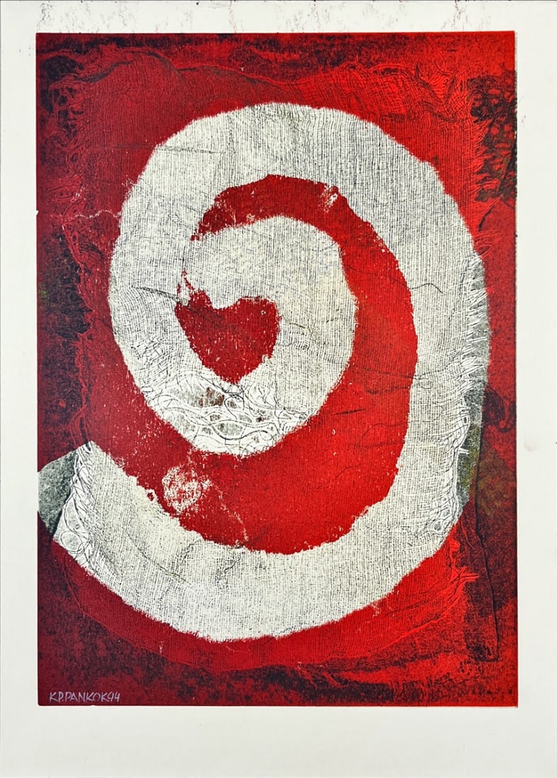 KP. Pankok - Mixed Techniques - Hand signed: KP. PankokGreat painting in mixed technique by the German artist.