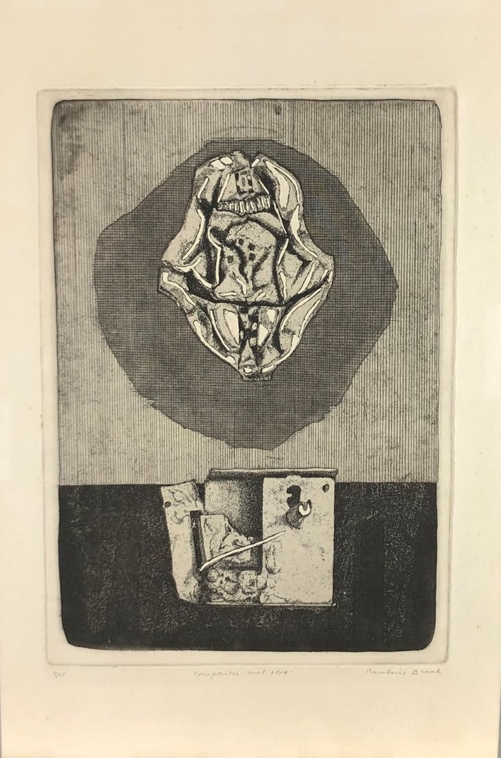 Braat, Pauline - Etching - Handsigned: Hand-signed and numbered.Comes from the collection of the municipality of The Hague, The Netherlands.