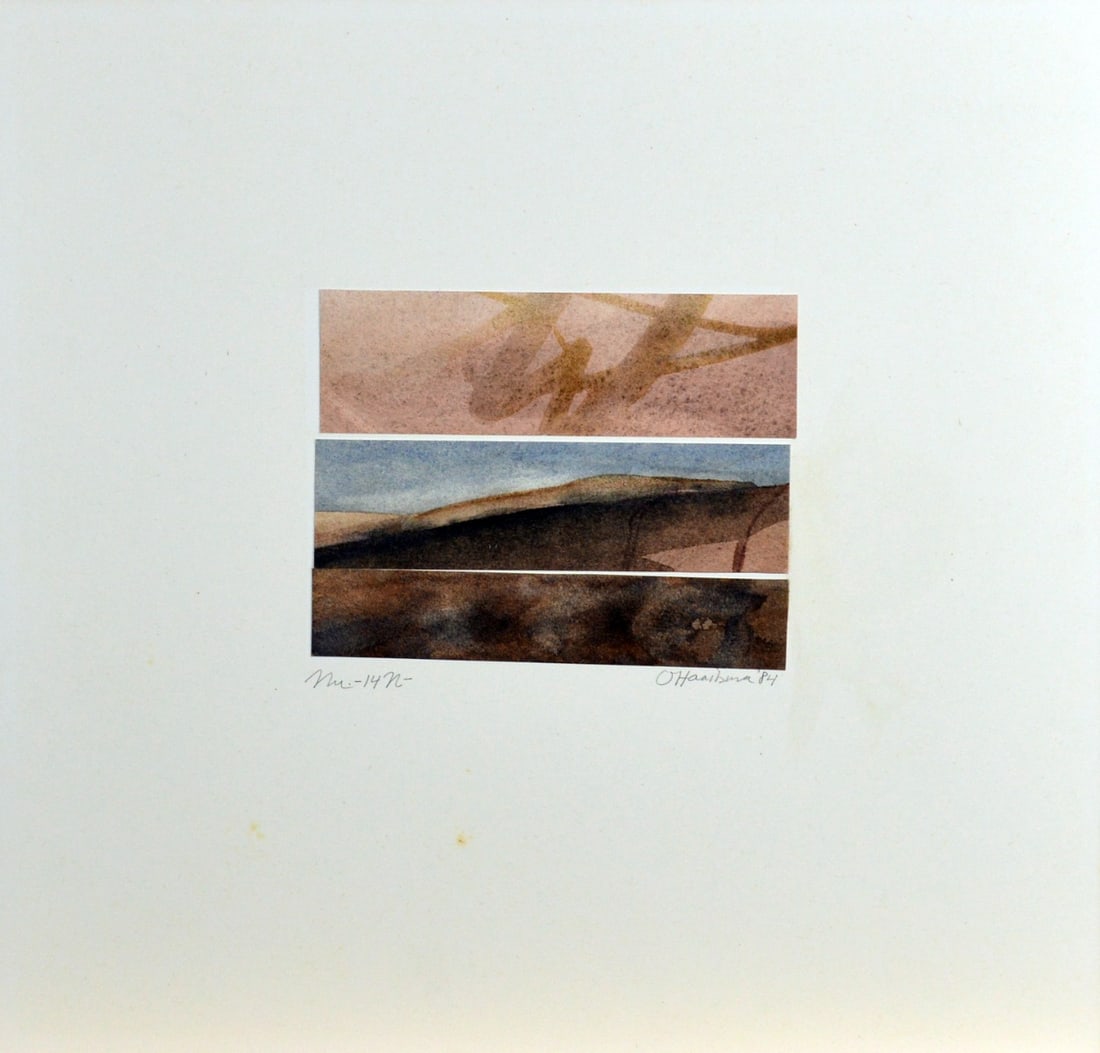 O. Haaitsma - Watercolor - Handsigned: Handsigned, titled and dated. Comes from the collection of the municipality of The Hague, The Netherlands.Mounted on museum cardboard, has small storage damage on the cardboard.