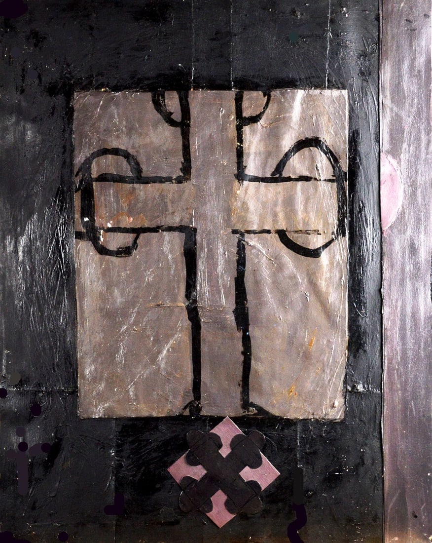 Marc Vercouteren - Painting/collage - Handsigned: Handsigned and titled verso.Comes from the collection of the municipality of The Hague, The Netherlands.