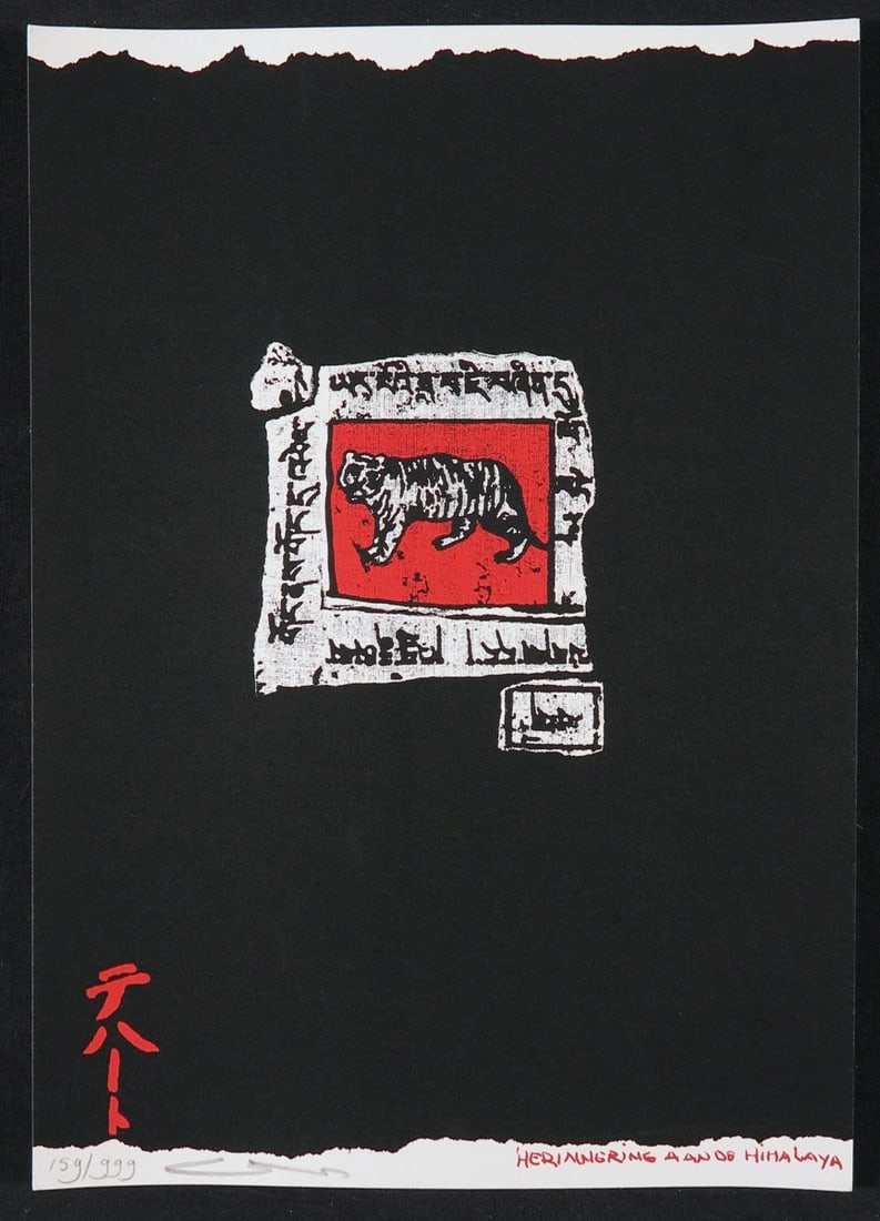 Gerard 't Hart - Silkscreen - Handsigned: Gerard ‘t Hart 1933-Gerard 't Hart studied at the Hague Free Academy of Art from 1955 to 1960.Gerard 't Hart makes various types of works; from sculptures and chalk drawings to wall reliefs. Inspira