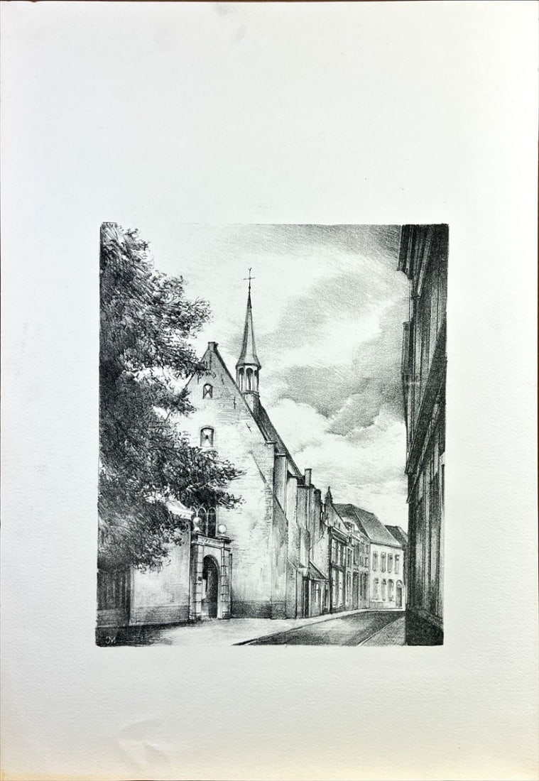 Jan (J.C.A.) Michielsen - Lithograph - Signed: Michielsen, Jan - 1939-2010 Jan Michielsen was a Dutch graphic artist and painter. Jan Michielsen trained at the Academy of Fine Arts Sint-Joost. He also taught there until 1980. He lived and worked a