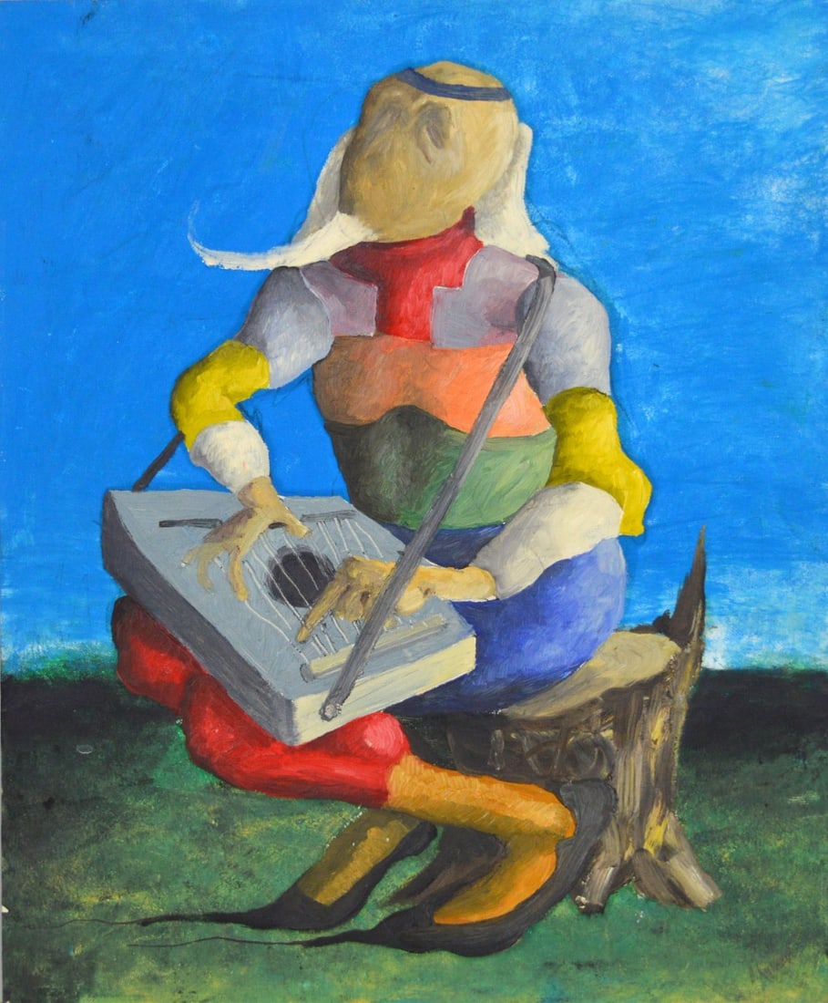 Kuvaev, Oleg - Oil Painting.: Handsigned, titled and dated by the artist. 1967 Born in St. Petersburg. Studied at the Academy of Fine Arts. Graduated with distinction. Exhibitions: 1984-1990 numerous unofficial exhibitions. 1991