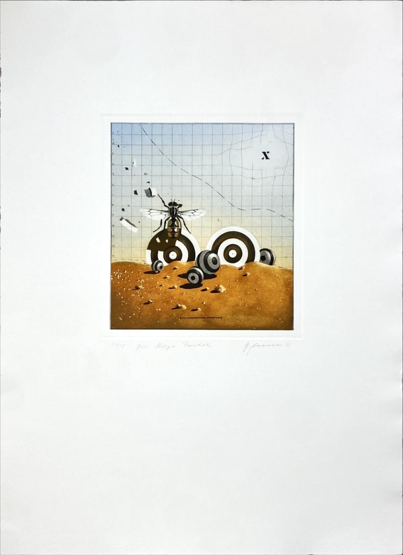 Horst Rellecket - Etching - Hand signed: Great Etching print by the German Artist Horst Rellecke 1951Horst Rellecke is a German Postwar & Contemporary artist Hand signed