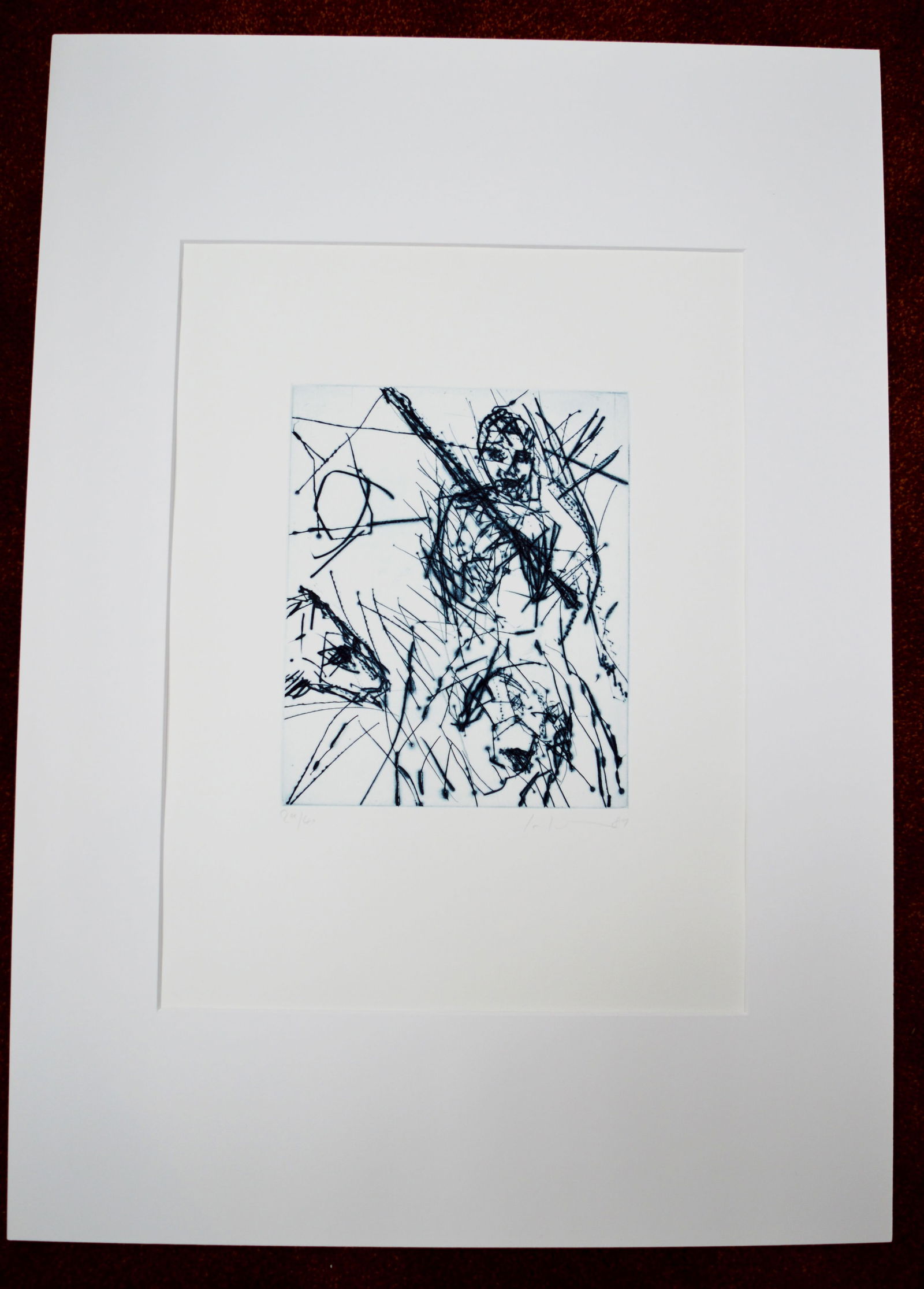 Hahn, Friedemann - Etching - Handsigned: Hand-Signed and numbered with pencil by the artist.