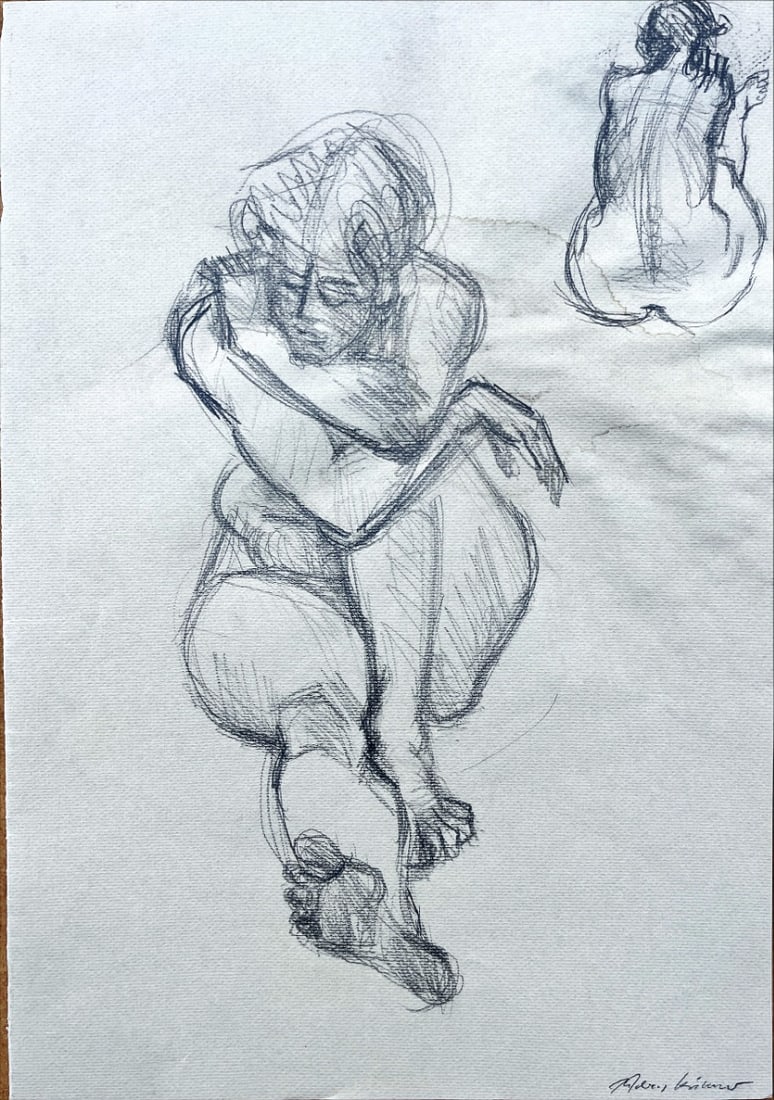 Sketch of a woman - Pencil drawing - Hand-signed (1 of 1)