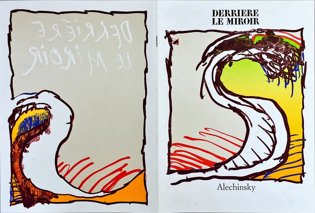 Alechinsky, P. - Original lithograph from Derriere le Miroir: Pierre Alechinsky - Cover- Original lithograph, Executed for Derriere le Miroir nr 247, 1981. Published in Paris by Maeght. There is text on verso.