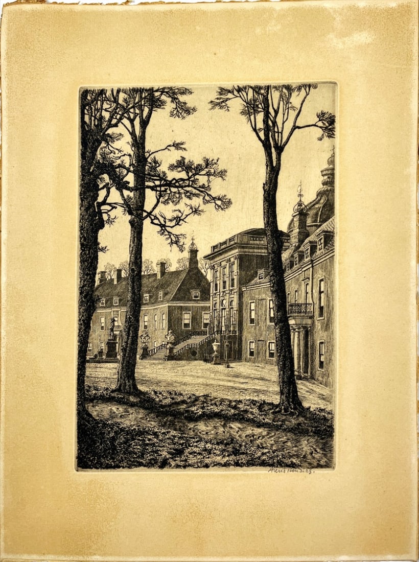Arend Hendriks - Etching - Hand signed: Arend Hendriks (1901-1951).From 1916 to 1920, Hendriks took drawing lessons at the Rijkskweekschool in Haarlem, where he obtained his L.O. certificate in hand drawing. In 1922, he obtained his M.O. at