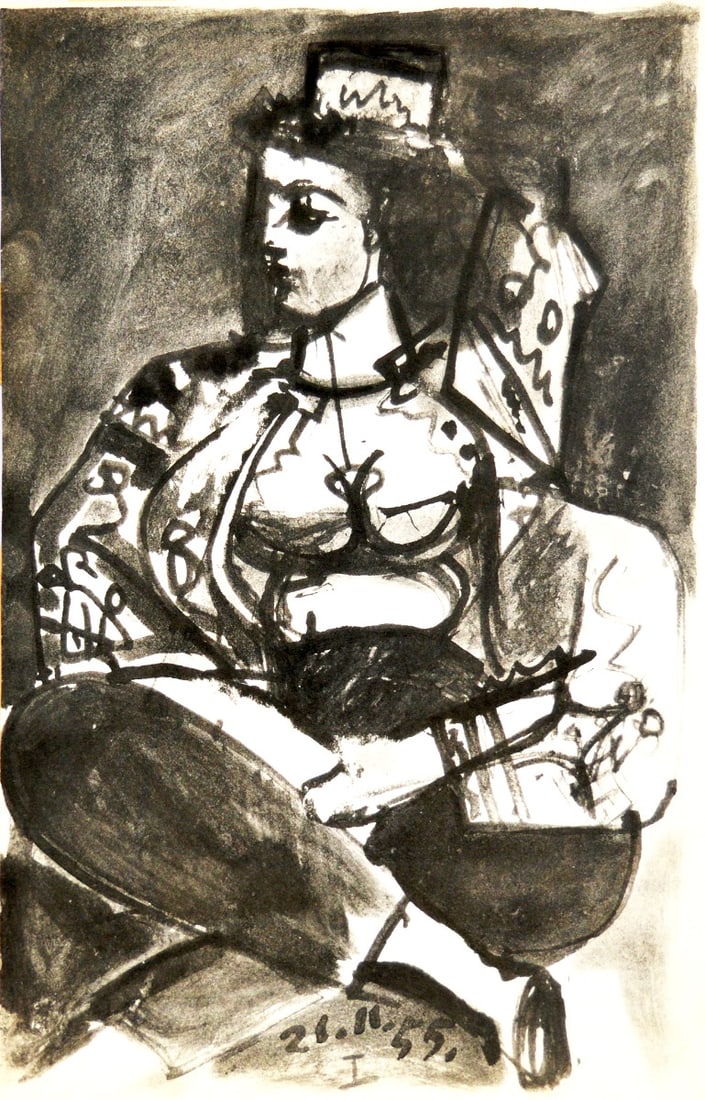 Picasso, Pablo, after - Carnet de la Californie: Picasso, Pablo, after lithograph | Carnet Californie #PABLOPICASSO (1881-1973) CARNET de la CALIFORNIE Lithograph 15.11.55 Pablo Picasso lithograph | Carnet de la Californie Medium: lithograph (after